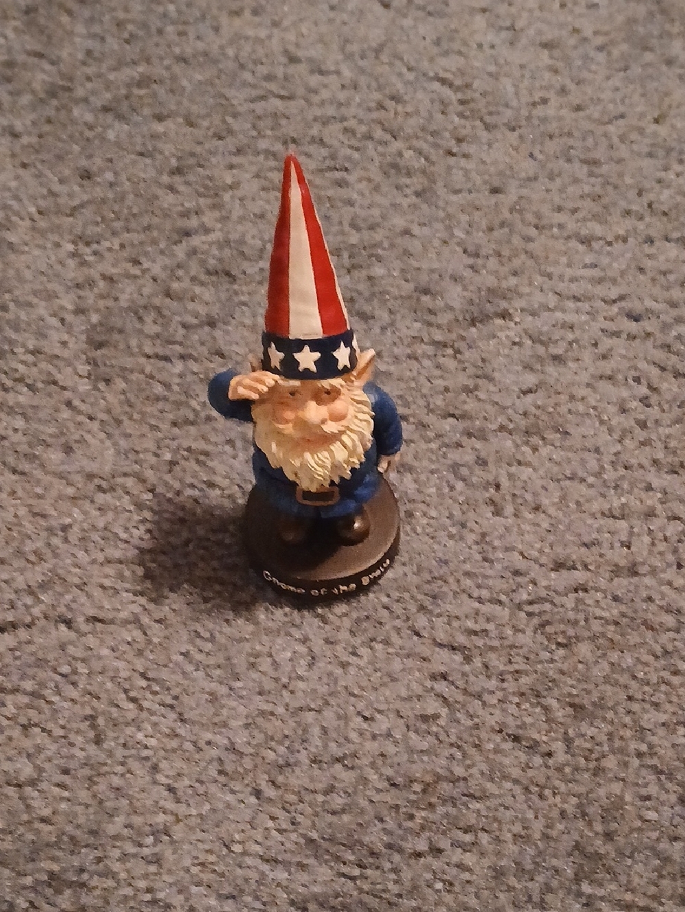 Patriotic Red White Blue Gnome Figurine - Home Party Decor
